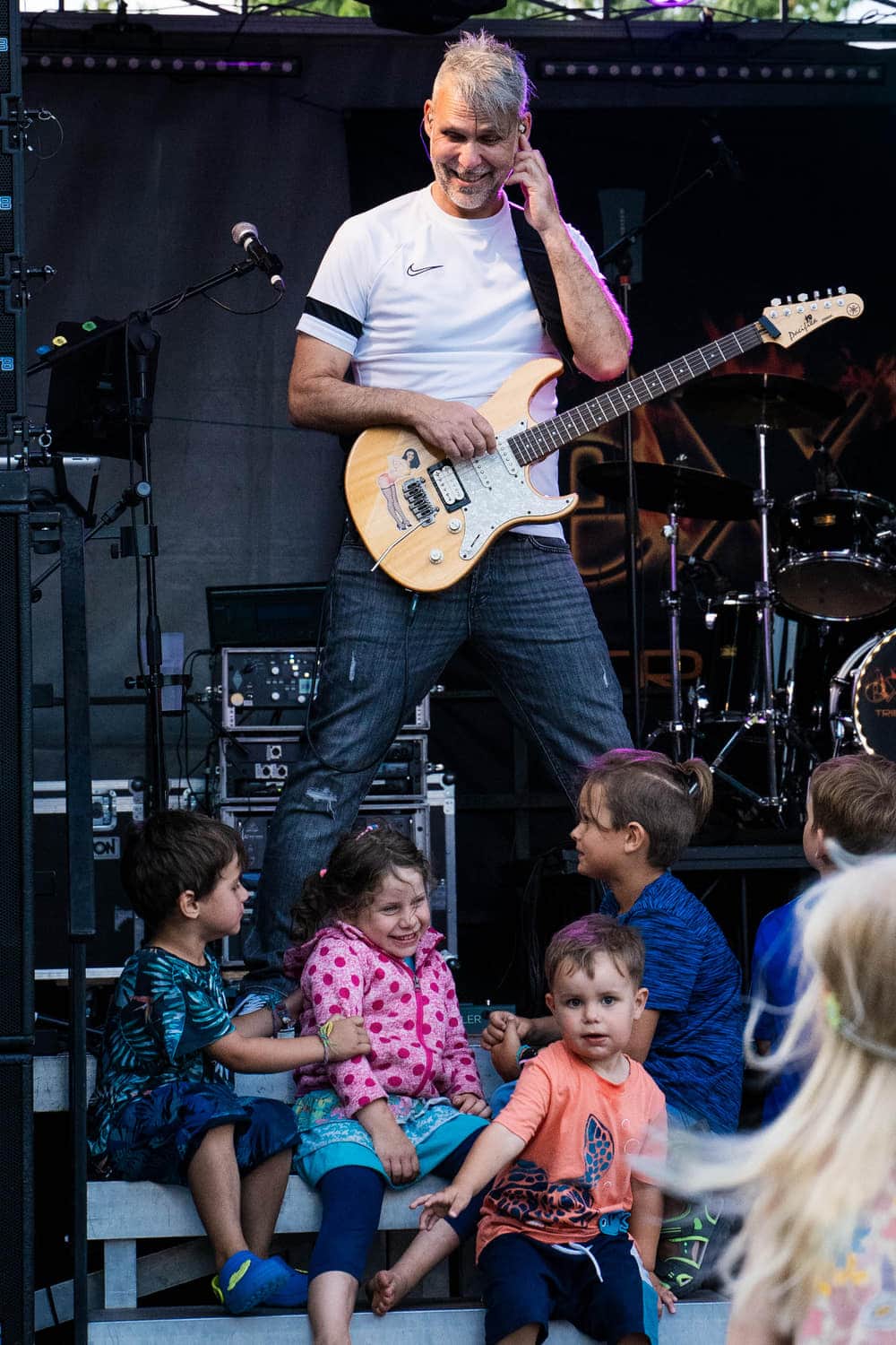 Gitarrensolo auf der Bühne