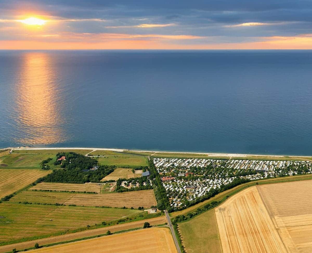 Sonnenuntergang über der Ostsee vor Wallnau
